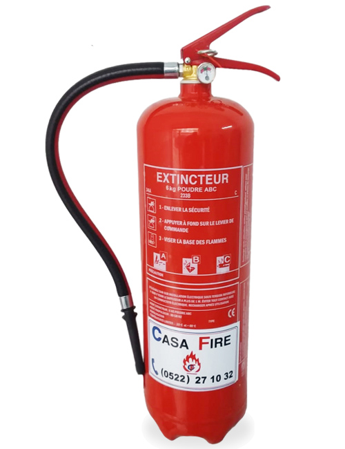 Extincteur Poudre ABC 6kg
